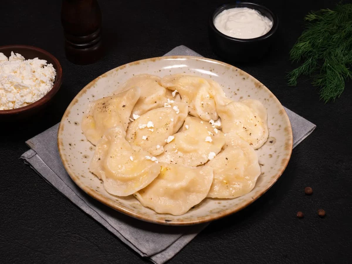 Potato and cheese pierogy (varenyky)