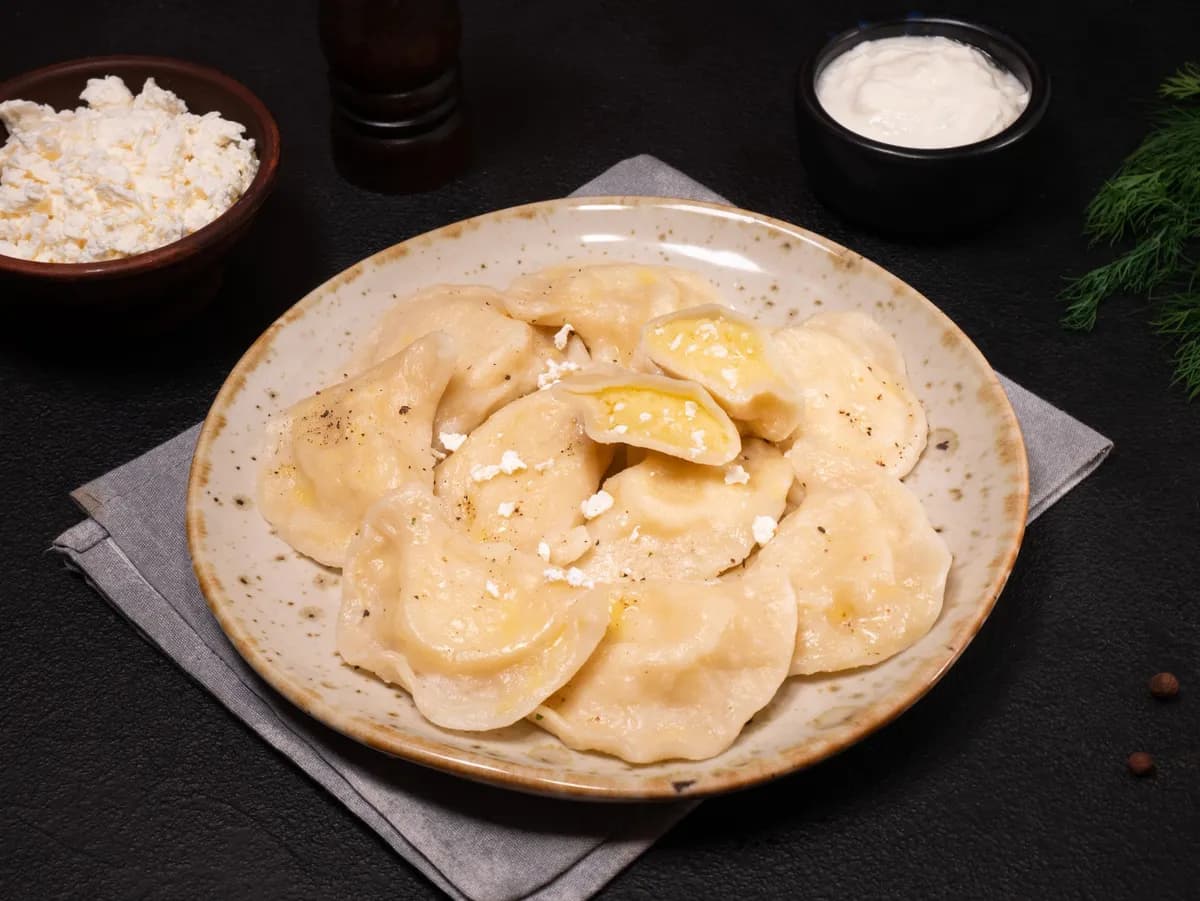 Potato and cheese pierogy (varenyky)
