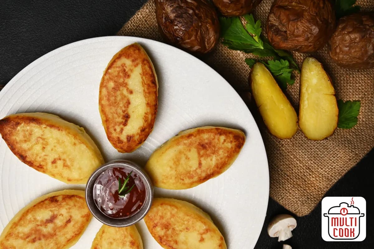 Potato zrazy with mushrooms