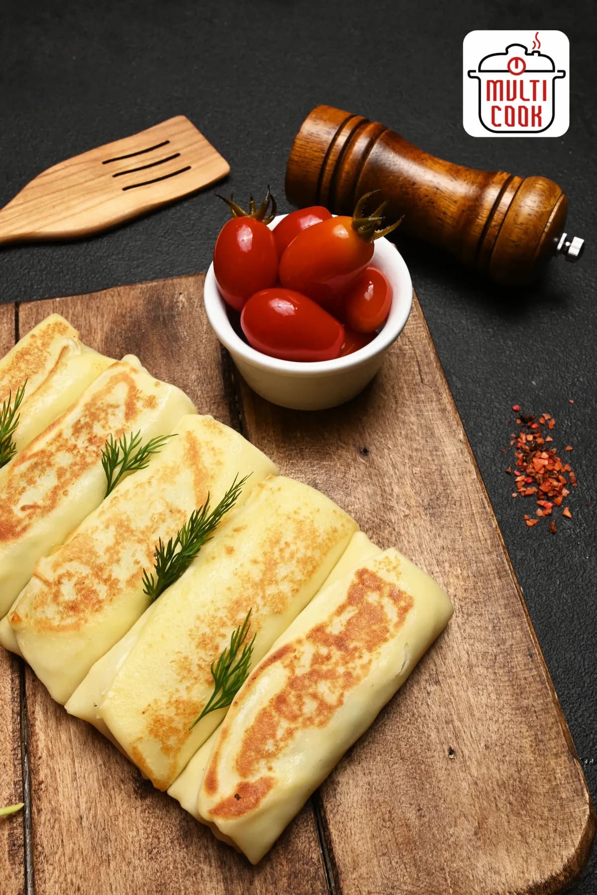 Meat crepes