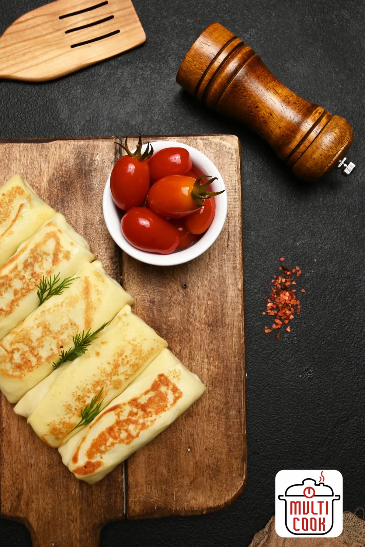 Meat crepes