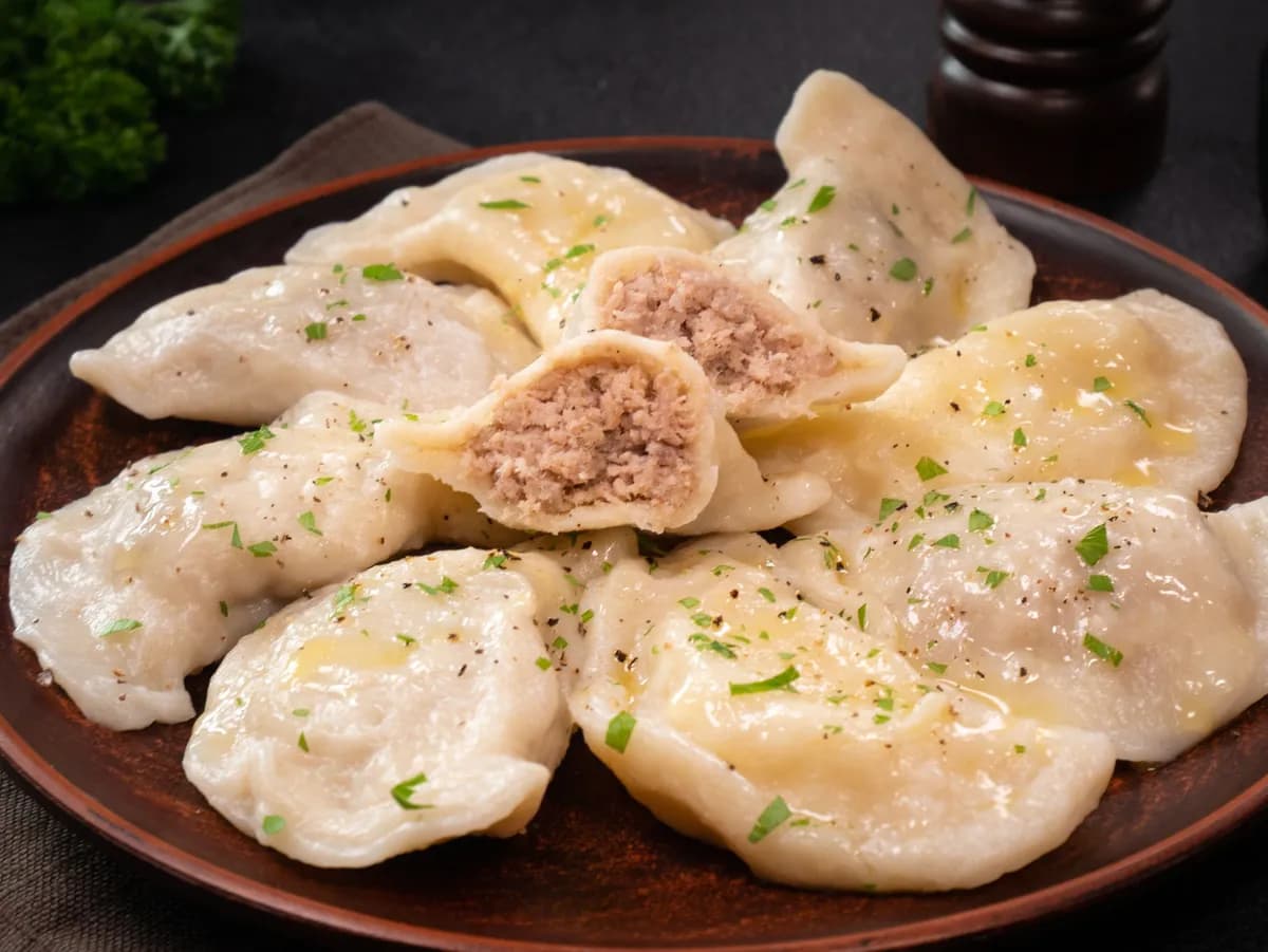 Meat pierogy (varenyky)