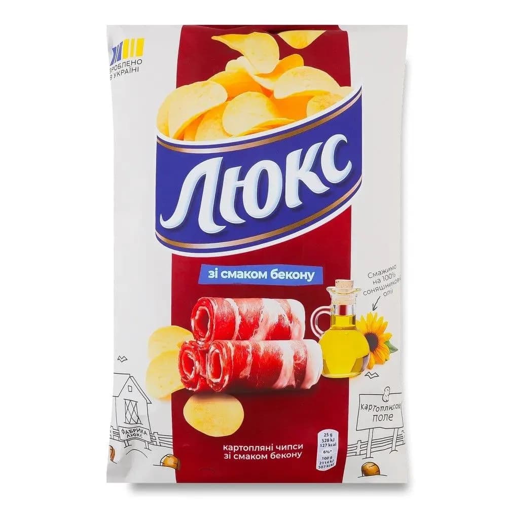 "Luks" Potato Chips With Bacon