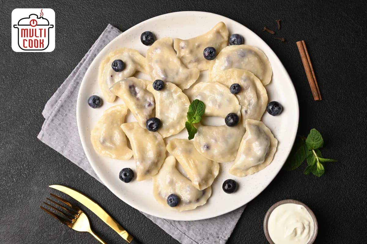 Frozen Blueberry Pierogy