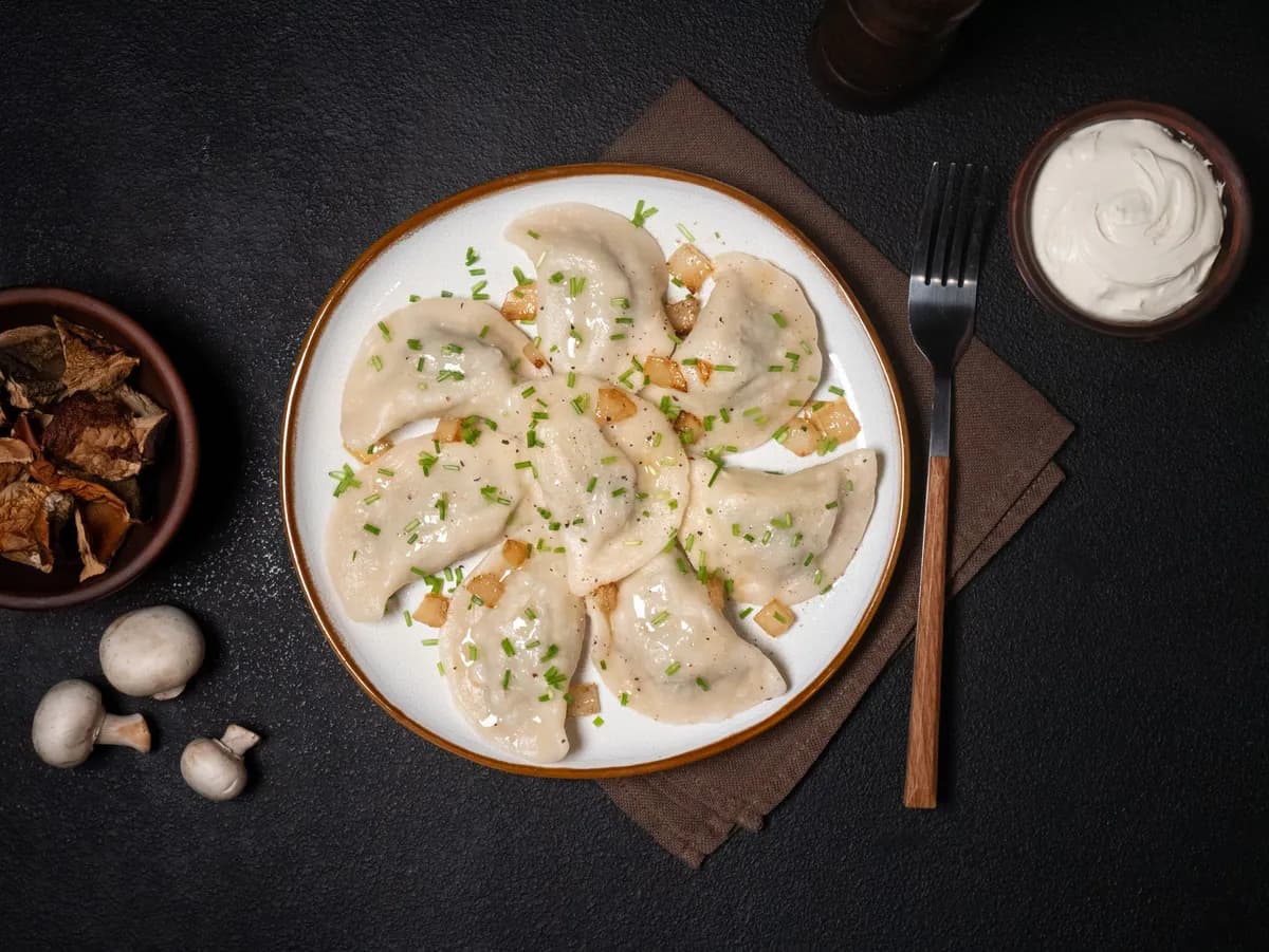 Frozen Potato White Mushrooms Pierogy