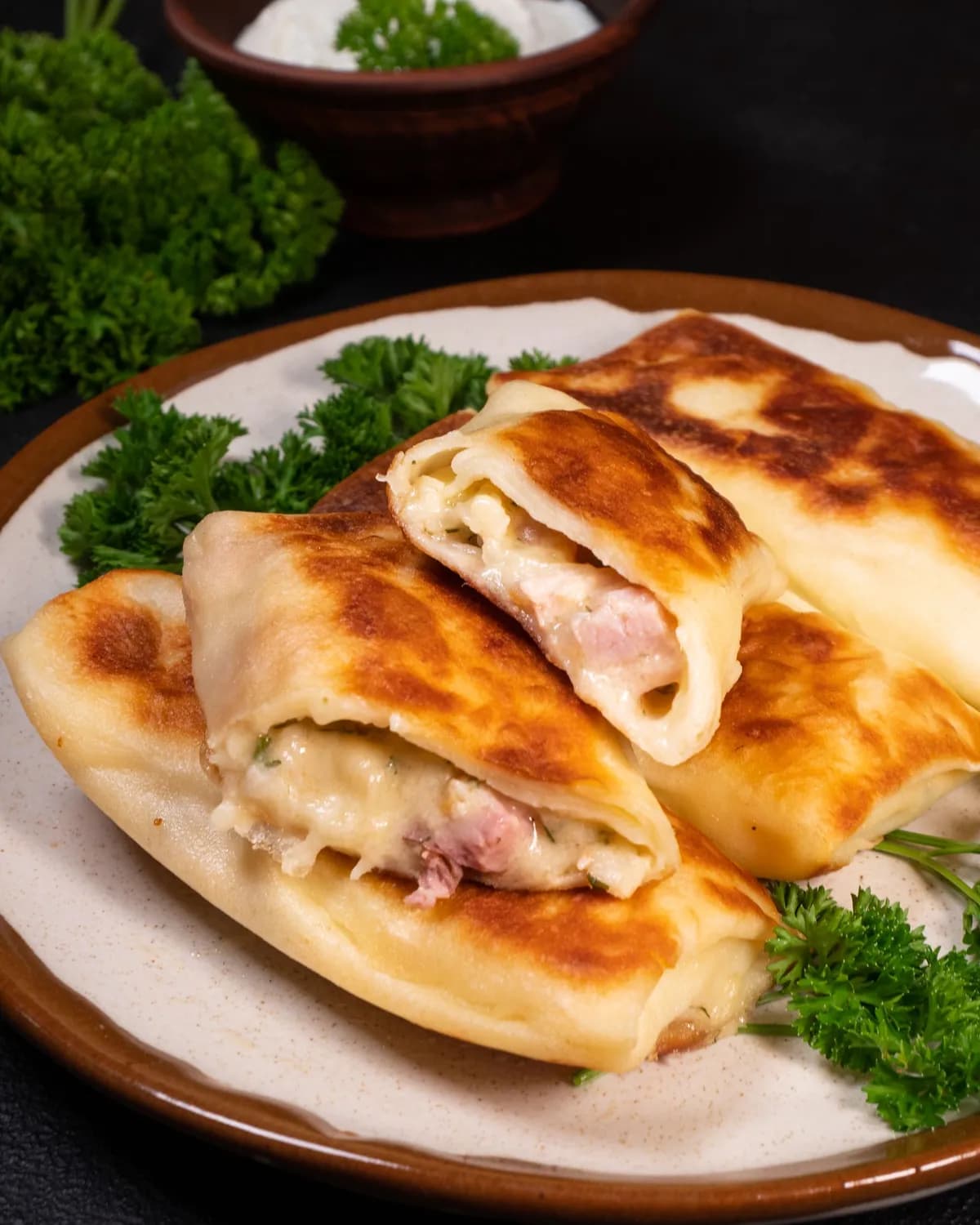 Frozen Ham and Dutch Cheese Crepes