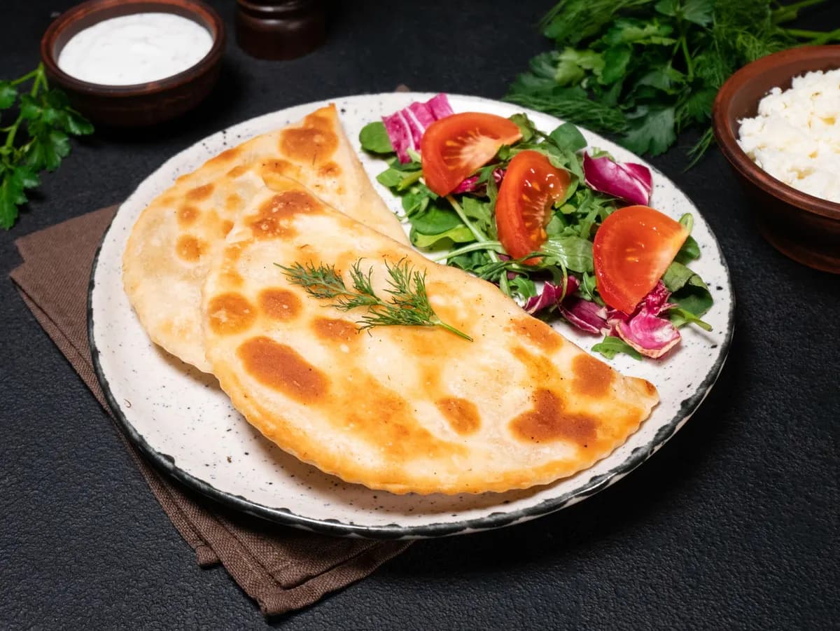 Frozen Cheese and Herbs Chebureki