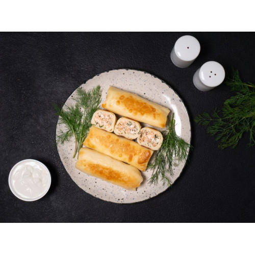Salmon and cheese crepes – Crepes