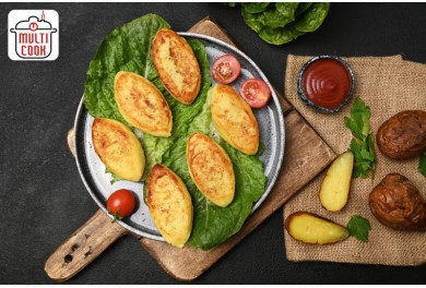 Potato zrazy with chicken